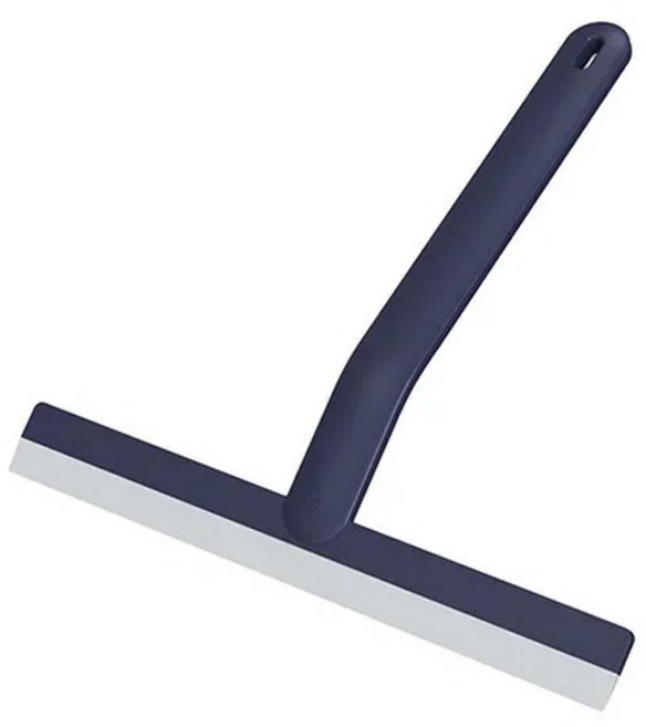 창틀 청소 브러쉬 핸들 롱 거울 유리 와이퍼 액세서리 스퀴지 브러시 실리콘 스크레이퍼, [03] DARK BLUE, 1개