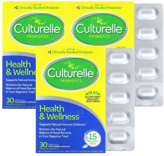 컬처렐 헬스웰니스 유산균 프로바이오틱 150억 30캡슐 3개 락토바실러스 Probiotic, 30정