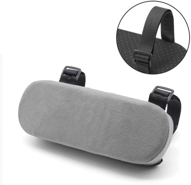 미즈코스 의자 팔걸이 보조 쿠션 팔 팔꿈치 손목 받침대 거치대 사무실 의자, 그레이1p