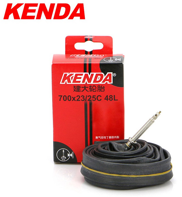 켄다 자전거 튜브 700X23/25 프레스타밸브(Presta) 60mm 1대분(2개), 1세트