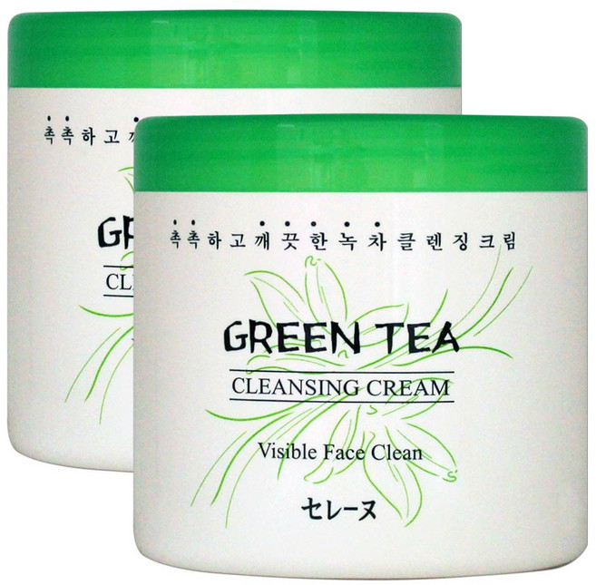 세레느 녹차 클렌징 크림 450ml 1+1(2개), 2개
