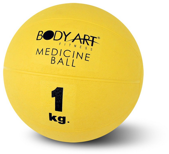 바디아트 고무 메디신볼, 엘로우, 1개
