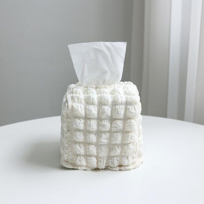 케이트가든 자체제작 정사각 미니 엠보 패브릭 티슈 커버, 티슈커버1P