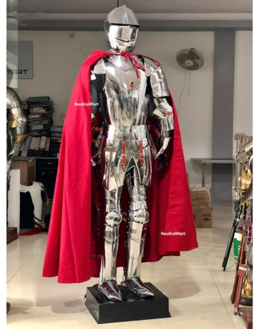 노틸릭마트 판금 갑옷 중세 기사 착용 가능 전체 세트 LARP 할로윈 코스튬