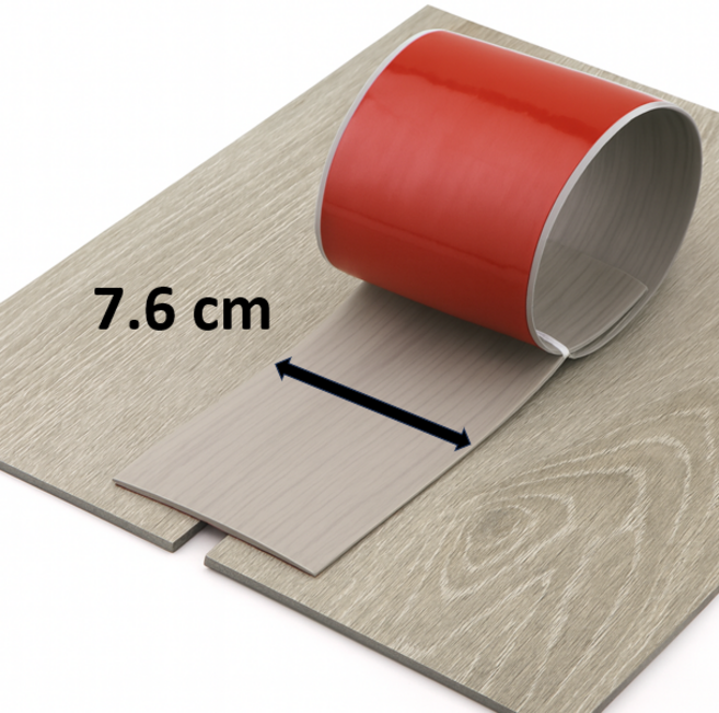 평몰딩 pvc걸레받이 몰딩 붙이는 문턱 몰딩 굽도리, 1개, 회색나무결 1m x 7.6cm