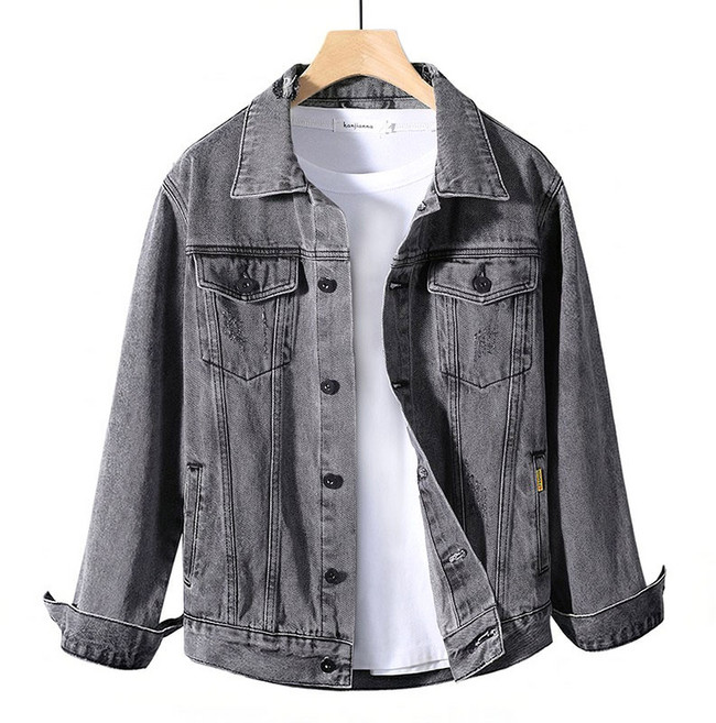 남자 오버핏 데님 자켓