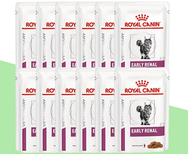 [로얄캐닌] 캣 얼리 레날 파우치, 85g, 12개, 닭+돼지, EARLY RENAL