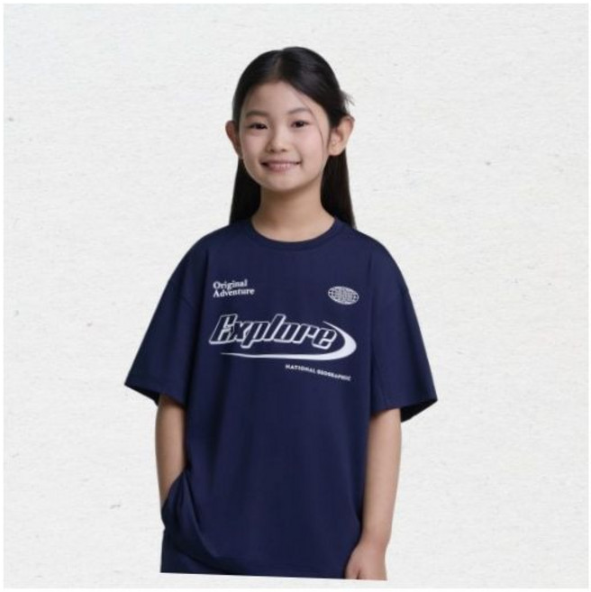 내셔널지오그래픽 키즈 K252UTS913 프로즌 에어로쿨 메쉬 반팔 NAVY 5007393314 308086