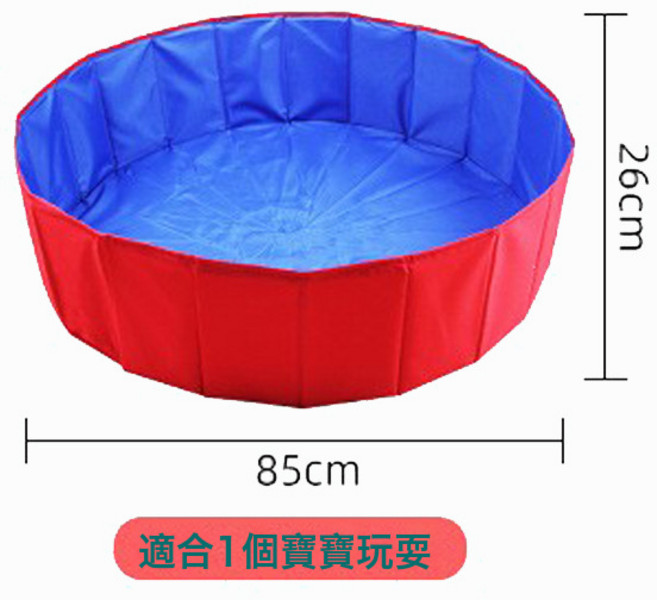兒童室內海洋球池圍欄寶寶遊戲帳篷沙池 玩具益智早教, 1個, 直徑80CM圓 紅色