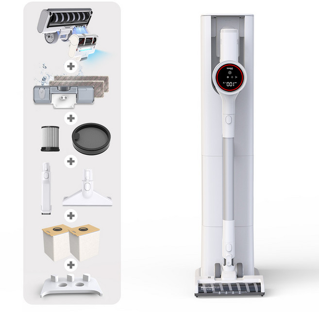 디베아 원스텝 무선 청소기 차이슨 ONE STEP + 클린스테이션, 스노우 화이트, 디베아 차이슨 ONE STEP