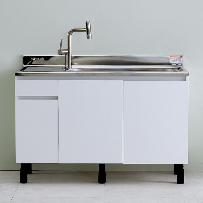 하우싱크 스텐 싱크대 개수대 셀프설치 3종 600/900/1200, 화이트