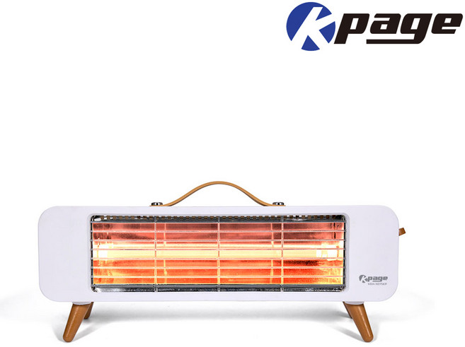 케이페이지 뉴트로 탁상용 와이드 전기히터, KEH-3075KP, 혼합색상