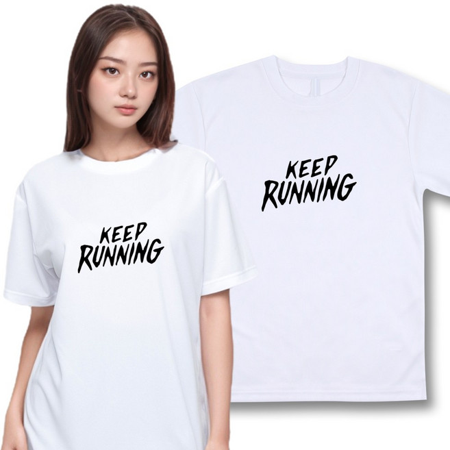 런닝에센셜 남녀공용 런닝 쿨론 기능성 스포츠 드라이 반팔 티셔츠