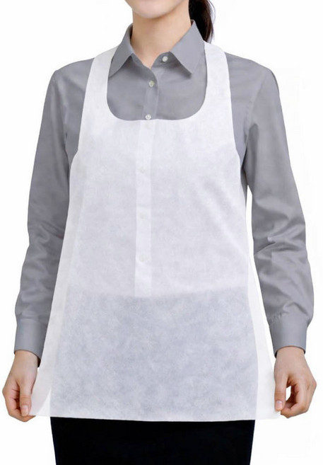 착한한장 부담없이 쓰는 일회용 부직포 위생 앞치마, 1000개, 화이트