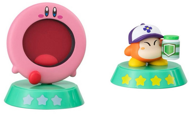《小貝雜貨》現貨 萬代 星之卡比 探索發現 第五彈 卡比 Kirby 瓦豆, 1個, 卡比大嘴巴+瓦豆喝一杯