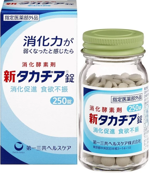 일본 다이이치 산쿄 소화 효소제 서플리먼트/ 위장영양제 신타카치아 정 250정, 2개 - 쿠팡