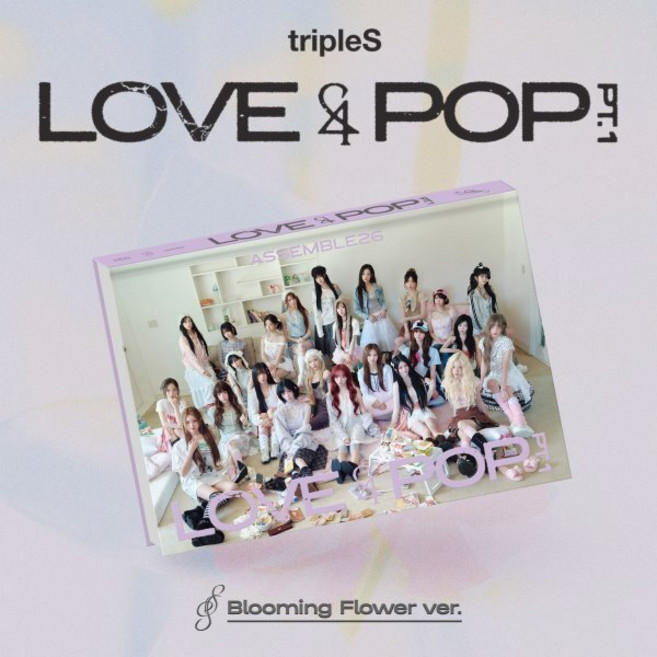 [CD] tripleS (트리플에스) - 〈LOVE&POP〉 pt.1 [Blooming Flower ver.] : 북클릿 + 스티커 + 비주얼 카드 1종 랜...