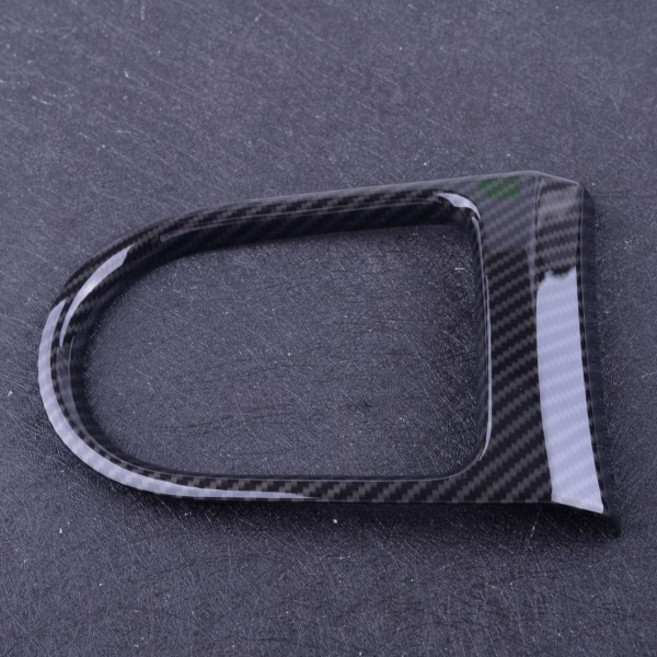 Beler 블랙 탄소 섬유 스타일 ABS 콘솔 기어 시프트 박스 패널 커버 트림 프레임 포드 머스탱 2015 2016 20