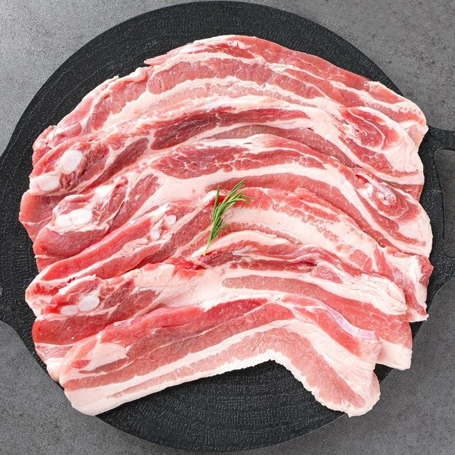 순차출고 [대명축산식품] 수입산 돼지고기 삼겹살 500g (구이용 수육용), 구이 500g, 1개