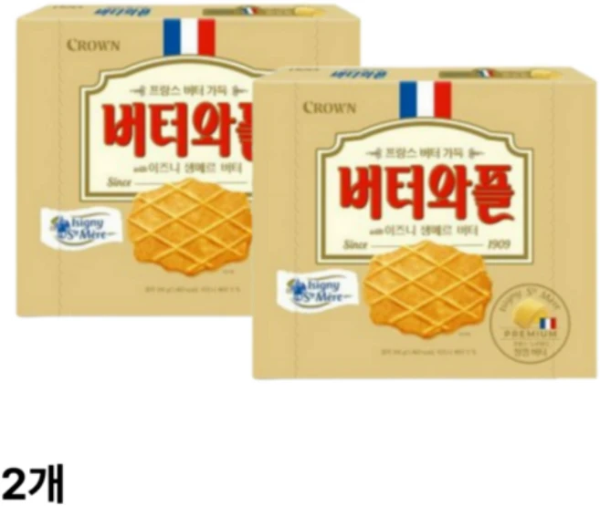 버터와플 이즈니, 2개, 316g - 쿠팡
