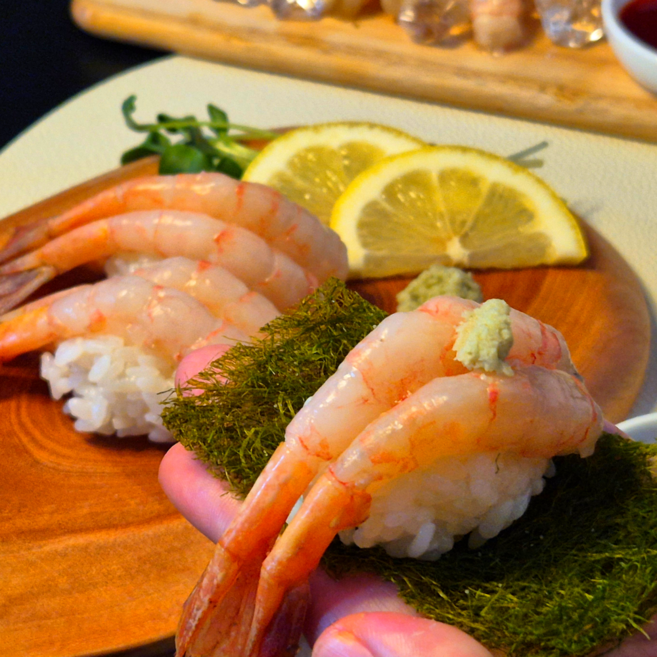 집앞산지 국내산 급냉 홍 단새우 횟감용 초밥용 아마에비, 1박스, 500g