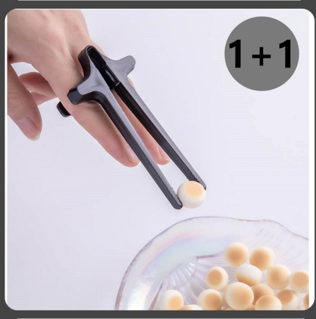 깔끔한 게이밍젓가락 손가락 과자 집게 블랙 그레이 1+1, 2개