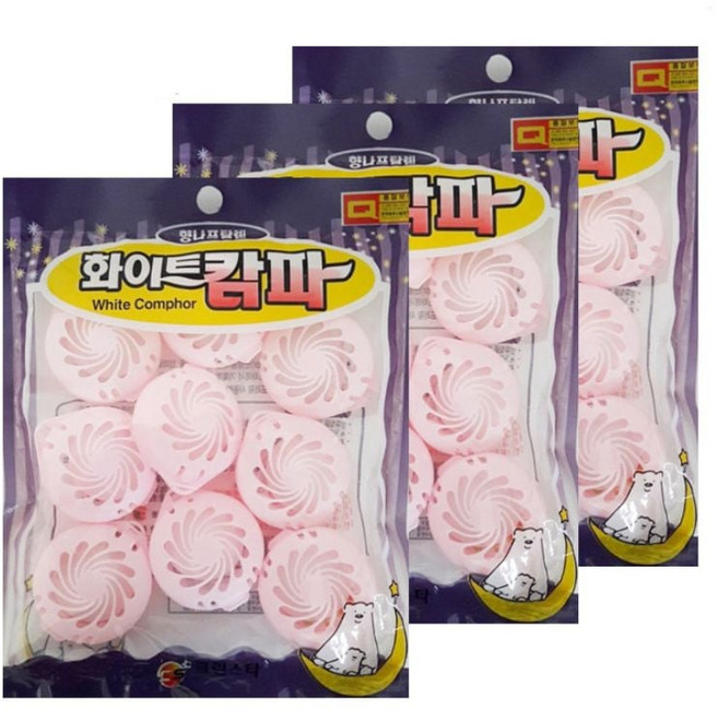 방충제 향나프탈렌 808 화이트캄파 3포장, 본상품