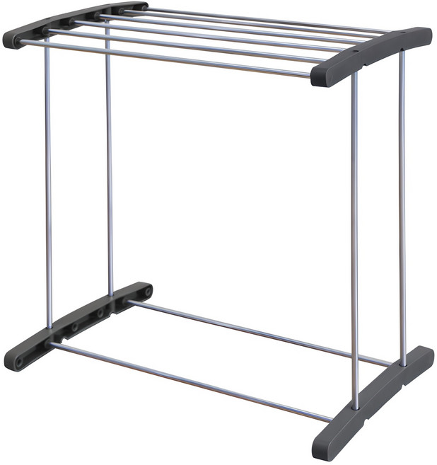 팬물산 스텐 미니 빨래 건조대 1단, 그레이