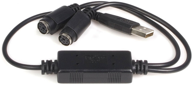 StarTech.com USB-PS2 USB USB1.1 USBPS2PC 변환 어댑터 케이블 PS2용 키보드와 PS2용