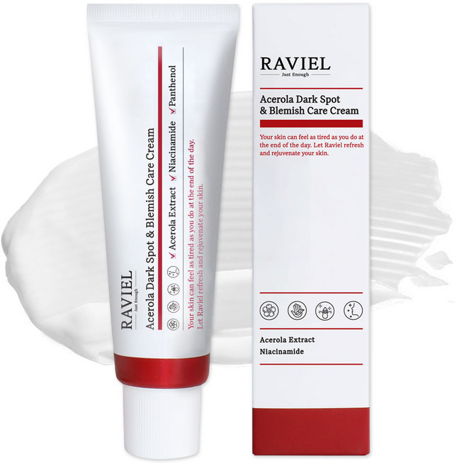 [비건뷰티] RAVIEL 아세로라 잡티 앤 기미 케어 크림, 50ml, 1개