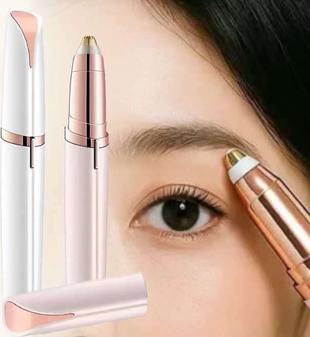 루비엔 LED 전동 눈썹정리기 눈썹칼, 클린화이트(white)