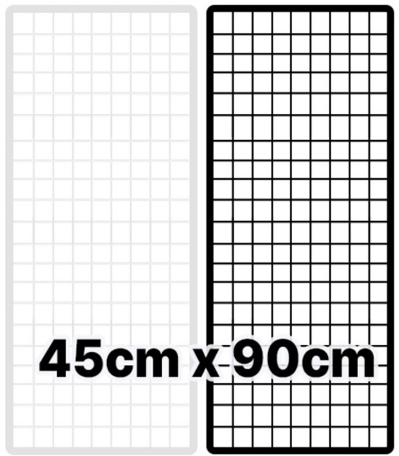 인테리어 휀스망 메쉬 철망 45cm x 90cm, 화이트