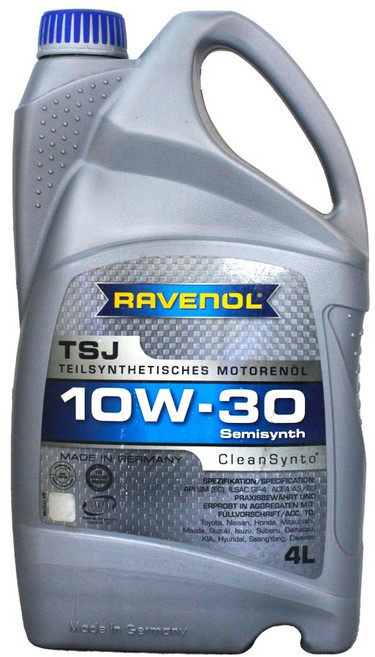 易油網 RAVENOL TSJ 10W30 合成機油 全合成引擎潤滑油 提升引擎效能 減少摩擦磨損 適用多種車型, 1個, 4L