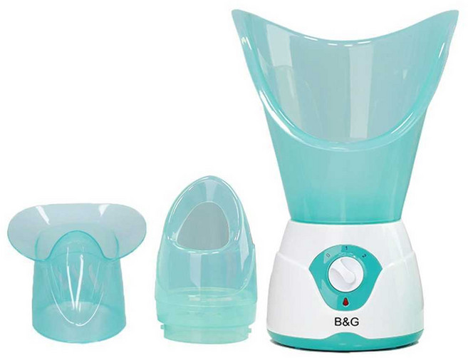 스팀기 얼굴 스티머 보습기 피부 미용 탄력 페이스, 상세페이지 참고, 블루 516 코와 얼굴 2 마스크