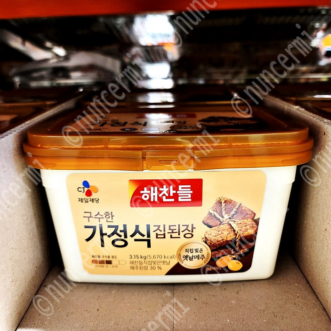 해찬들 된장 구수한 가정식 집된장, 3.15kg, 1개