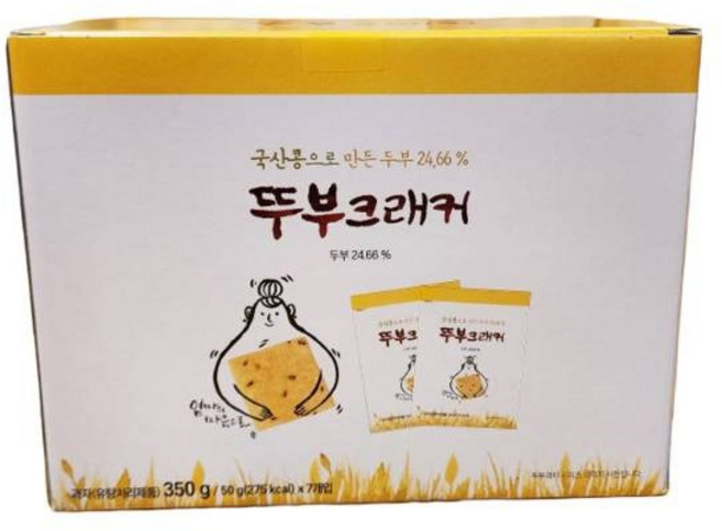 코스트코 두부과자 뚜부크래커 건강 국산콩 어린이 간식, 50g, 7개, 1