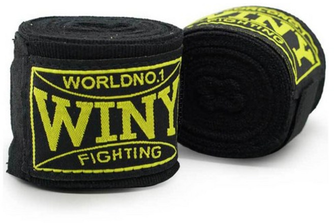 위니 복싱핸드랩 4M 블랙 3세트 복싱붕대 손목부상방지, 3개