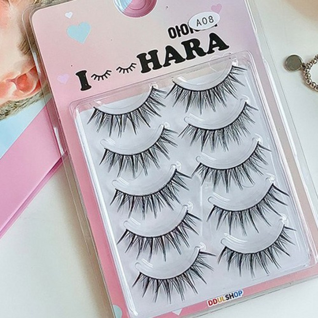 걸스코코 아이하라 쁘띠업속눈썹 5쌍 A08, 1개