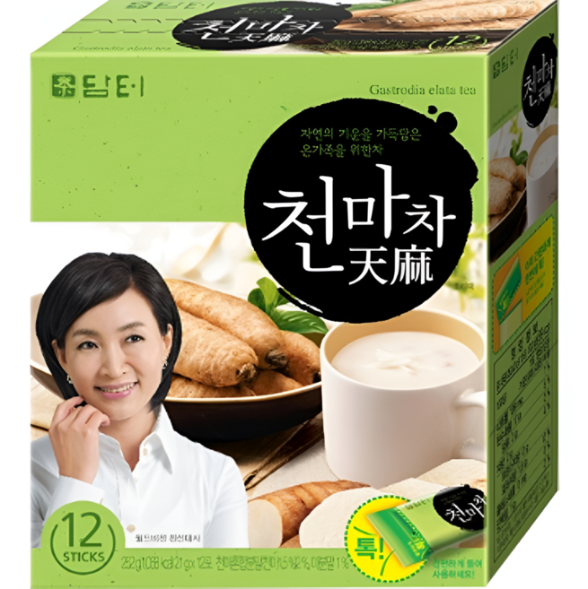 담터 천마차 마즙 생마 가루 스틱 21g 12개입
