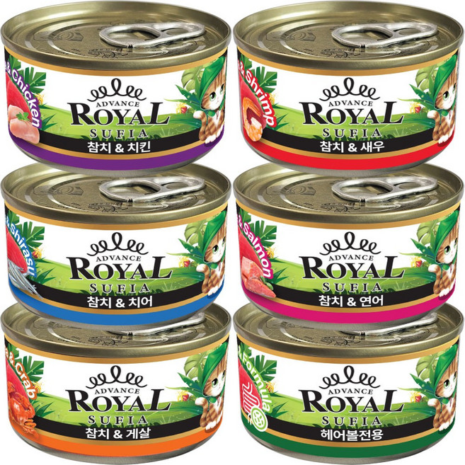 로얄 수피아캔 음수량충족 고양이캔, 85g, 30개, 콤보