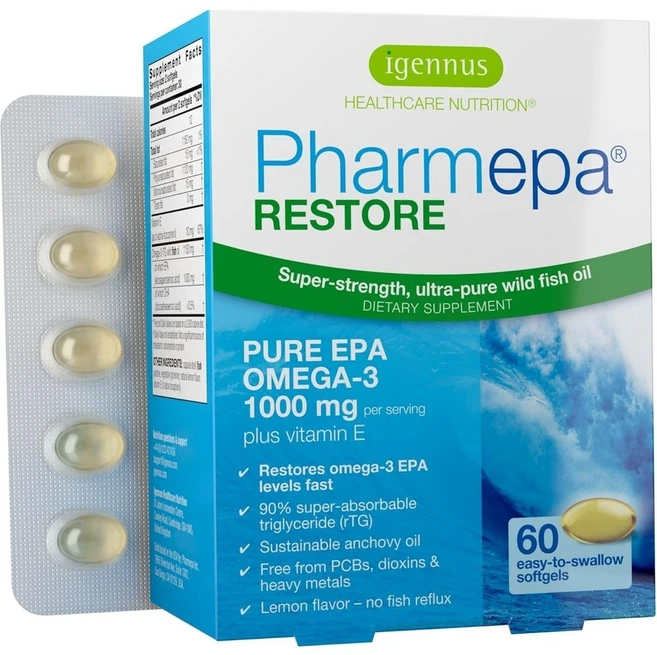 Igennus 이제누스 파르메파 리스토어 오메가3 EPA 1000mg 60정, 2개 - 쿠팡