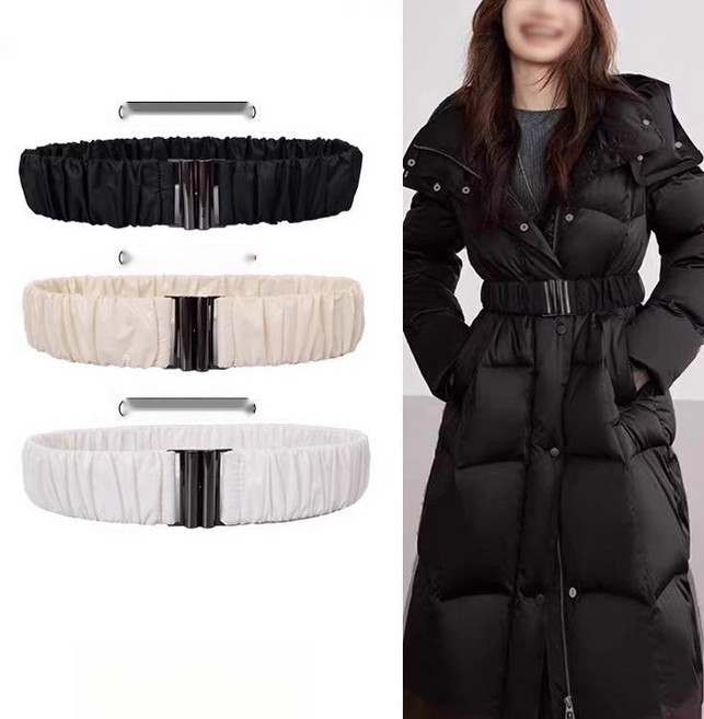 [모델핏 롱패딩] 벨트롱패딩 여성 블랙 구스다운롱패딩 한겨울 아우터