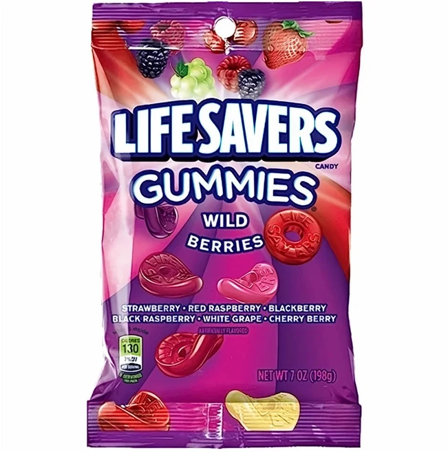 라이프세이버 Life Savers 구미 사탕 와일드베리 7oz 베리믹스 젤리, 2개, 198g - 쿠팡