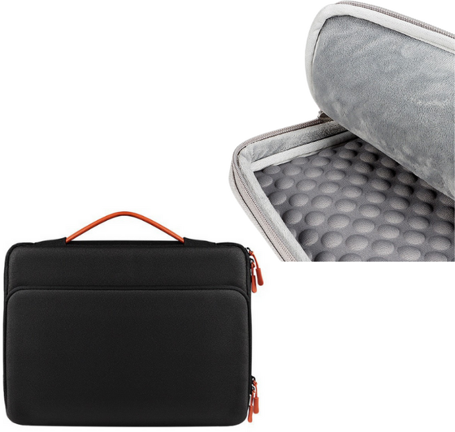 Stern 노트북 맥북에어 프로 LG그램 갤럭시북 가방, 블랙, 1개