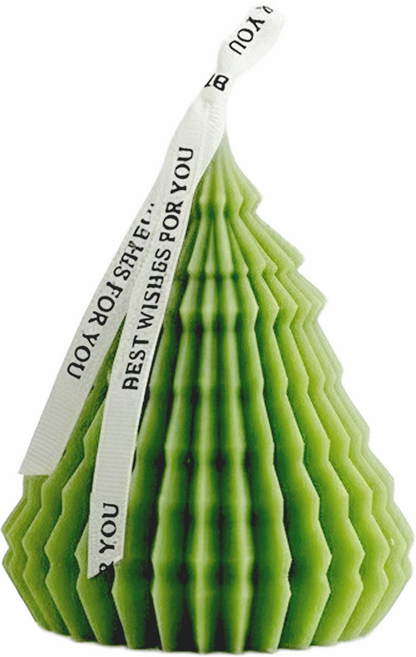 블랑드라이트 크리스마스 데코 캔들 오브제, 1개, 그린트리