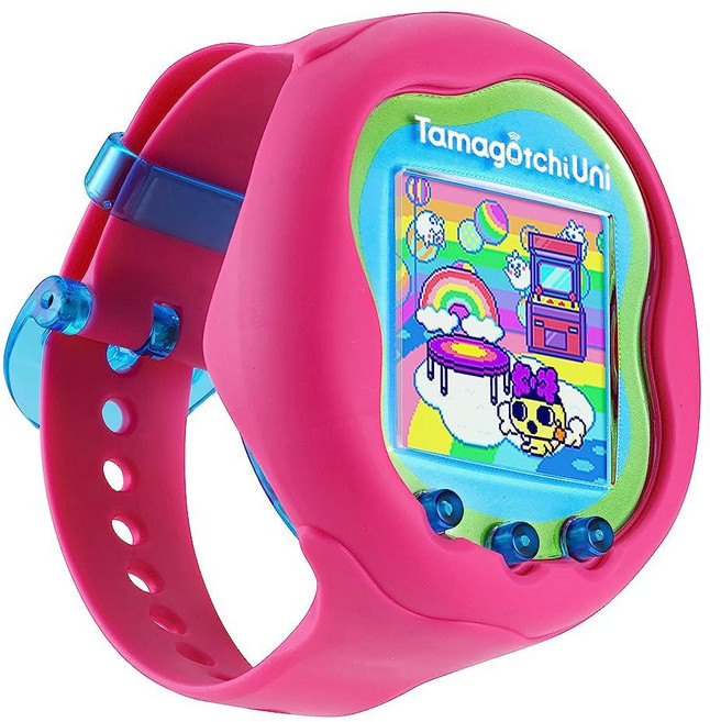 [반다이_최신 한정판] 반다이 다마고치 유니 퍼플 Wi-Fi 연결 글로벌 버전 / Tamagotchi Uni Purple, 유니핑크, 1개