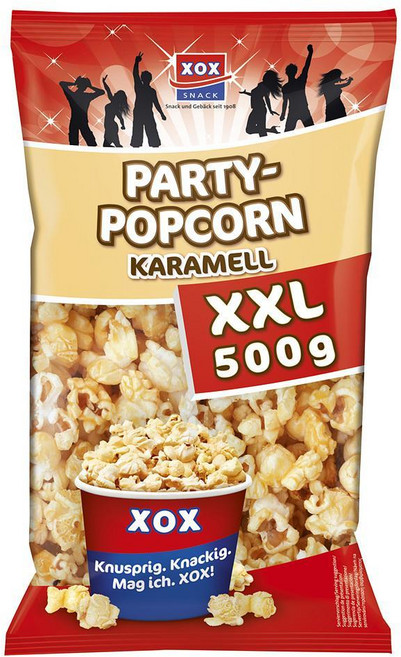 XOX 파티 팝콘 카라멜 XXL, 500g, 1개