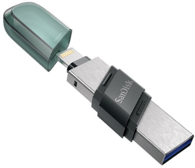 SANDISK iXpand 翻轉 OTG 隨身碟 iPhone iPad 適用, 256GB, 1個