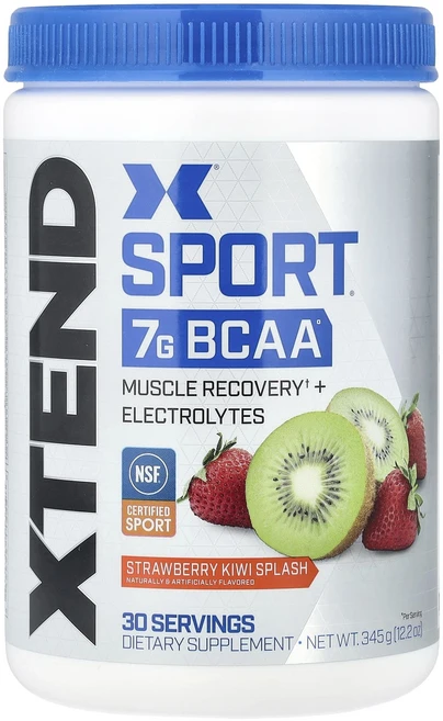 XTEND Sport 7G BCAA 딸기 키위 스플래시 345g(12.2oz), XTENDSport7GBCAA딸기키위스플래시345g12, 345g, 1개 - 쿠팡