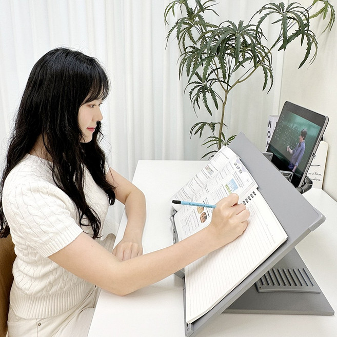 메르마 태블릿 필기 독서대 드로잉 거치대, 스페이스 그레이 60